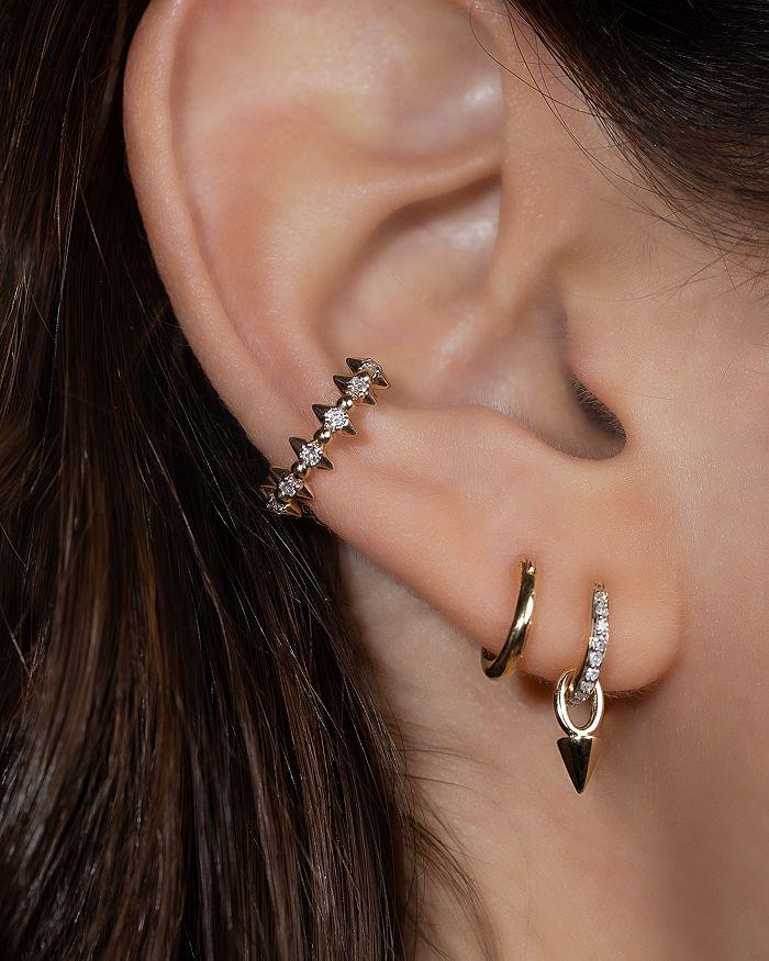 Adina Reyter 14K Yellow Gold Huggie Hoop Earrings