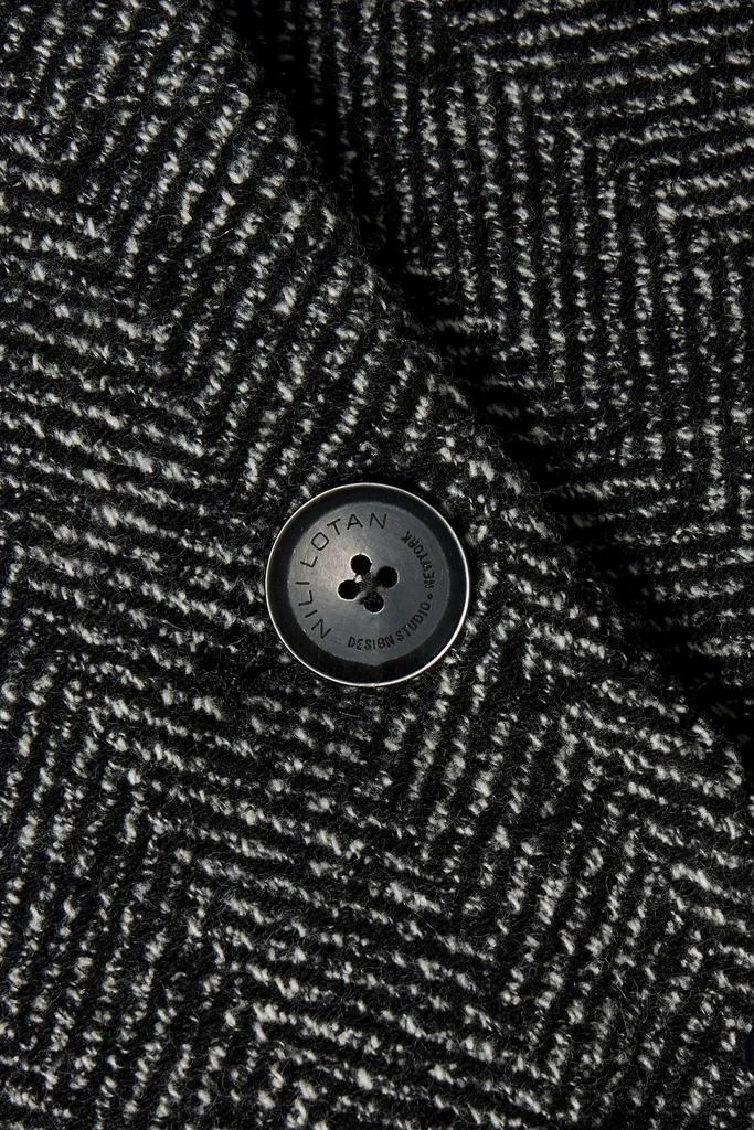 Nili Lotan Vincent herringbone wool-tweed coat 4