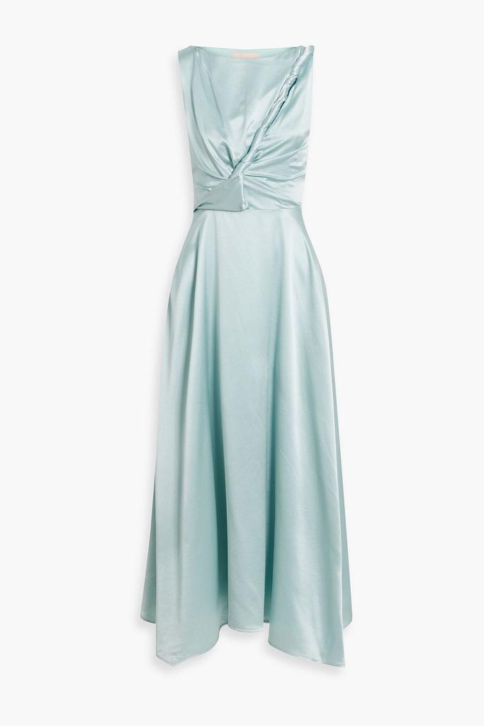 ROKSANDA Brida twisted cutout silk-satin midi dress