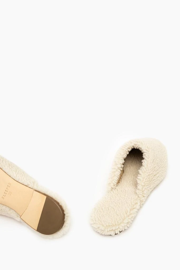 Sleeper Shearling Slippers in Cream 4