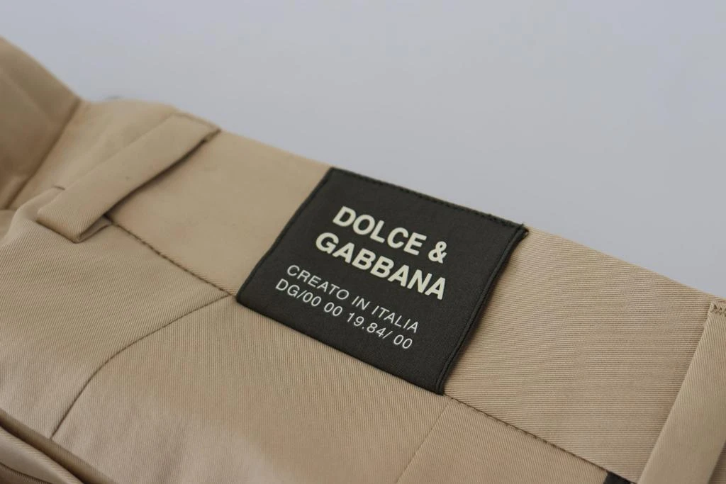 Dolce & Gabbana Dolce & Gabbana Brown Black Cotton Chino  Pants 6