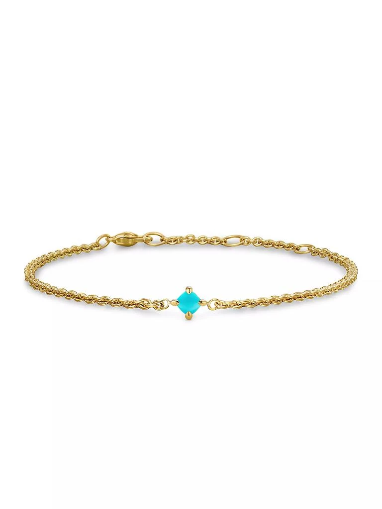David Yurman Micro Chatelaine Chain Bracelet in 18K Yellow Gold 1