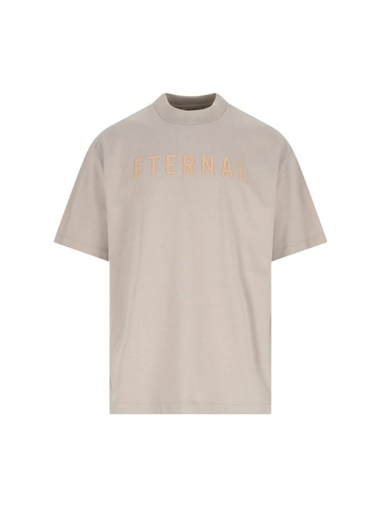 Fear of God Fear Of God Eternal Logo Flocked Crewneck T-Shirt 1