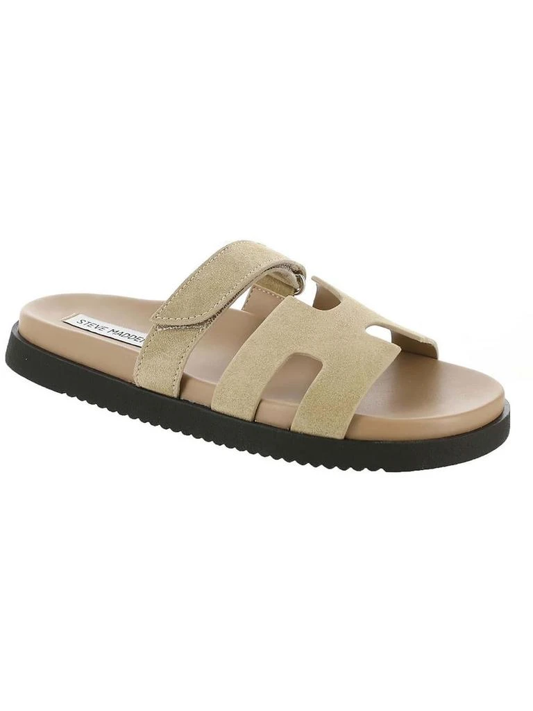 Steve Madden Mayven Womens Suede Adjustable Slide Sandals 2