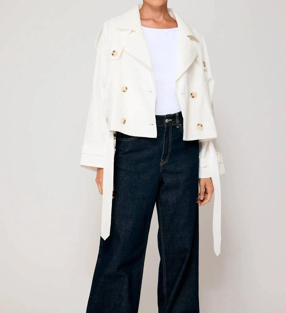 Line & Dot Line And Dot - Bendetta Crop Trench Jacket 4