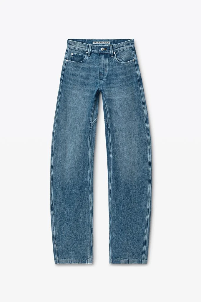Alexander Wang Low-Rise Gusset Jeans in Medium Indigo Wash 2