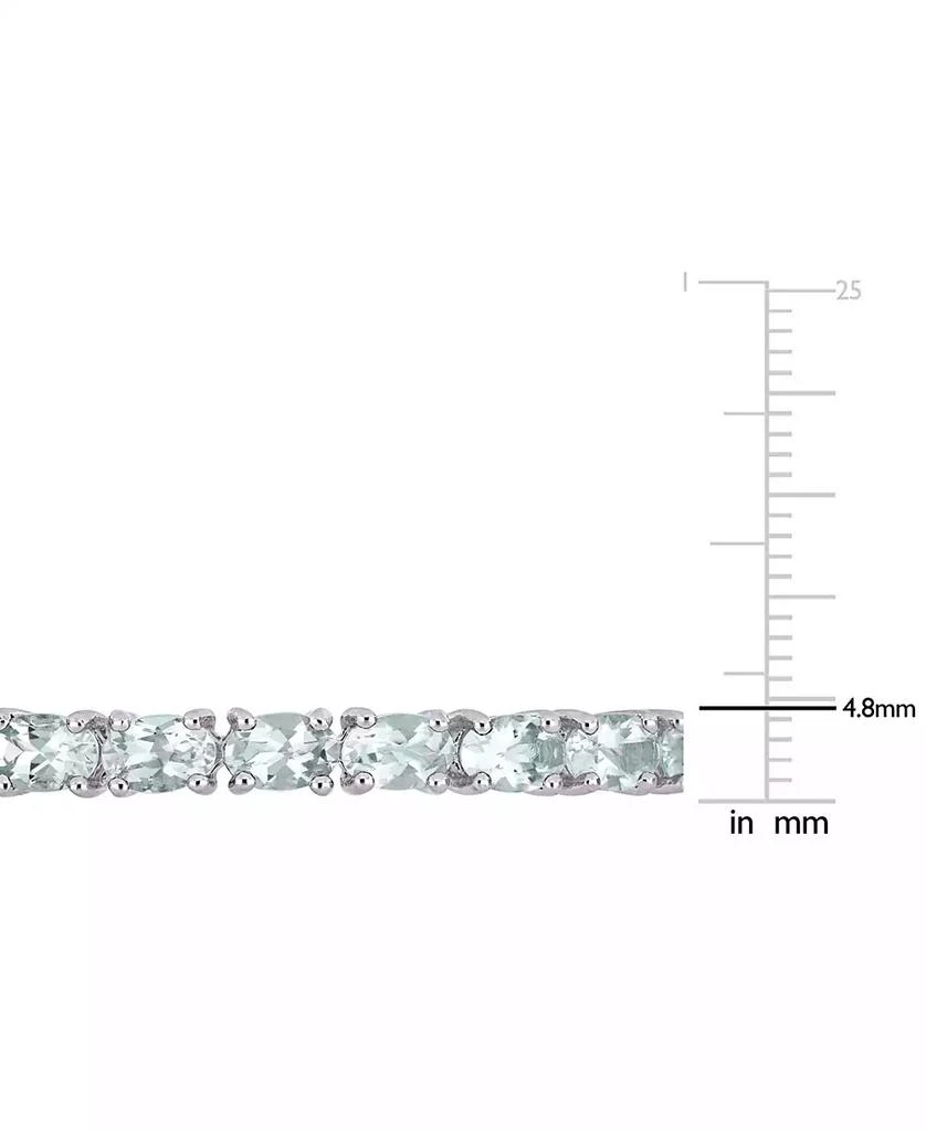Macy
s Aquamarine Bangle Bracelet (6-1/3 ct. t.w.) in Sterling Silver 4