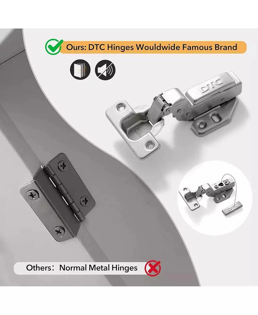 Vanirror 23x32" White Bathroom Wall Cabinet with Towel Bar
Adjustable Shelves - Over Storage for Bath, Kitchen, Laundry 6