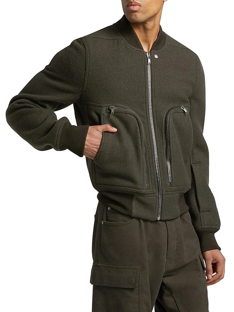 Rick Owens Bauhaus Flight Wool Bomber Jacket 4
