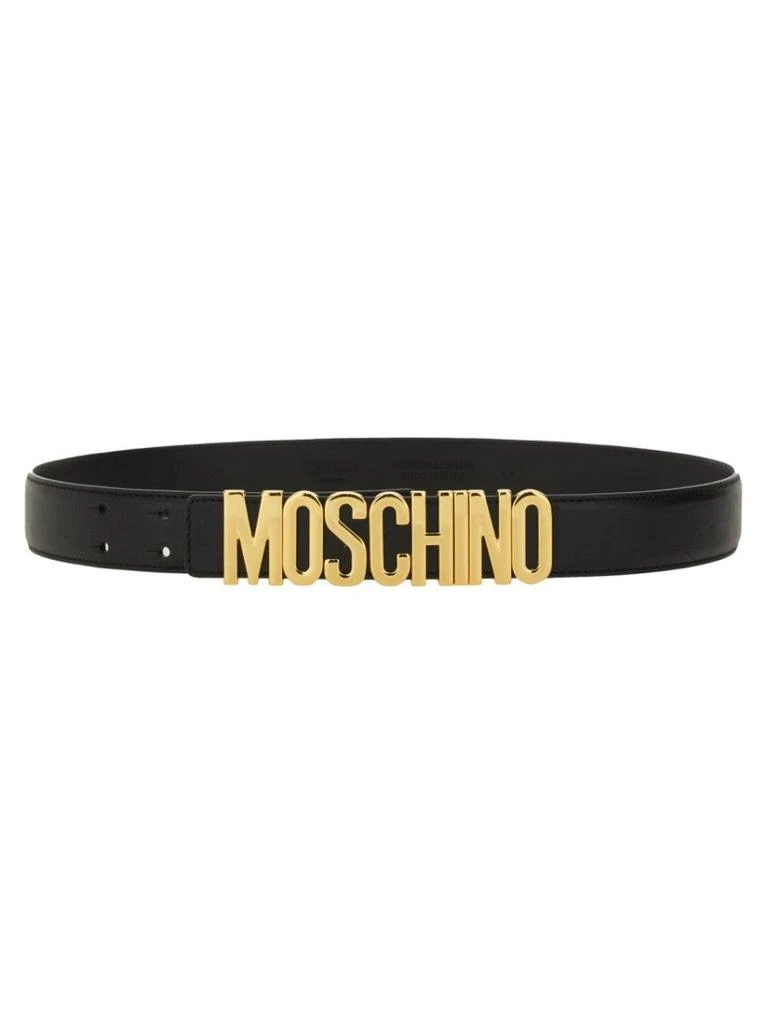 Moschino Bold Logo Leather Belt 1