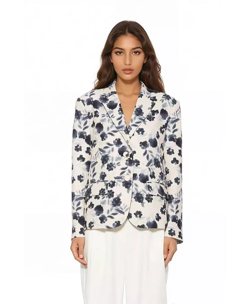 ALEXIA ADMOR Women
s Noa Printed Boyfriend Blazer