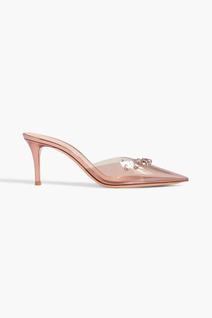 Gianvito Rossi Crystal Drop crystal-embellished PVC mules
