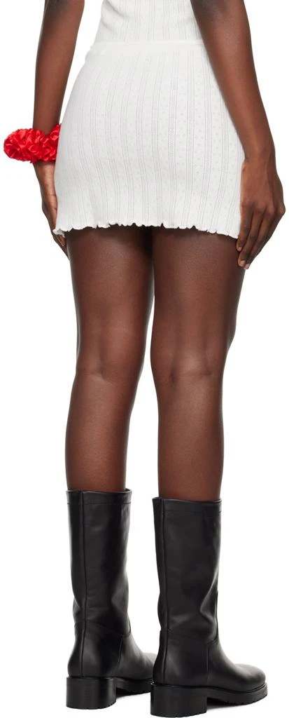 Sandy Liang White Shorty Miniskirt 3