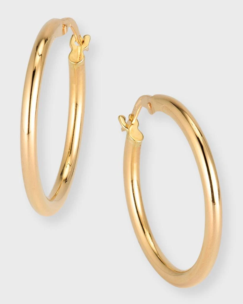 Roberto Coin 18K Gold Round Hoop Earrings, 25mm 1