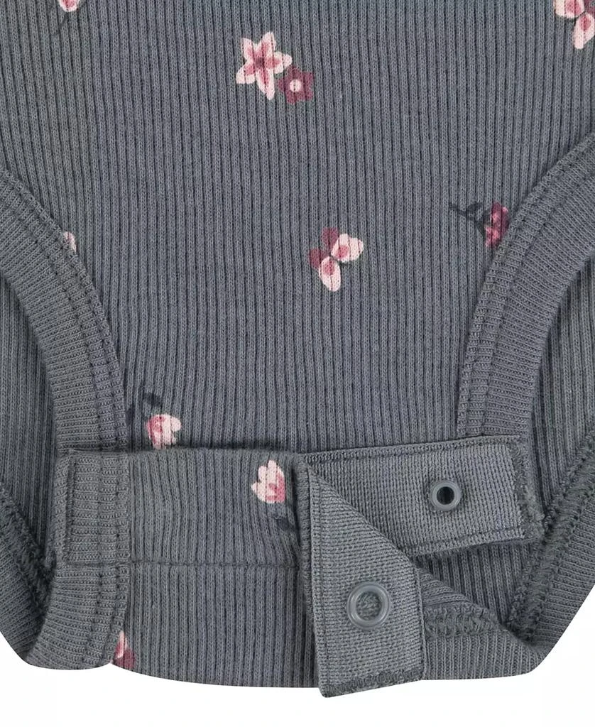 Huggies Baby Girls Rib Bodysuit, Headband and Pants 3-Piece Set 4