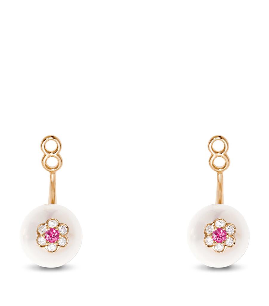 David Morris Rose Gold, Diamond and Sapphire Berry Ear Jacket