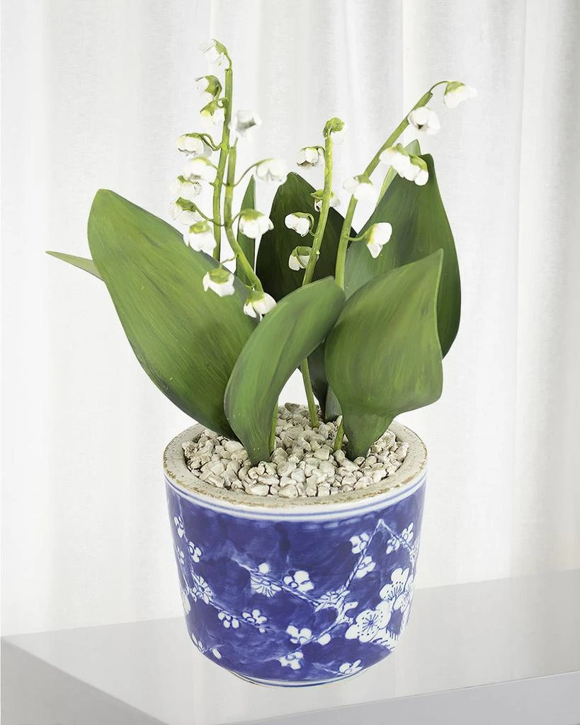 Tommy Mitchell Lily of the Valley May Birth Flower in Ceramic Pot 1