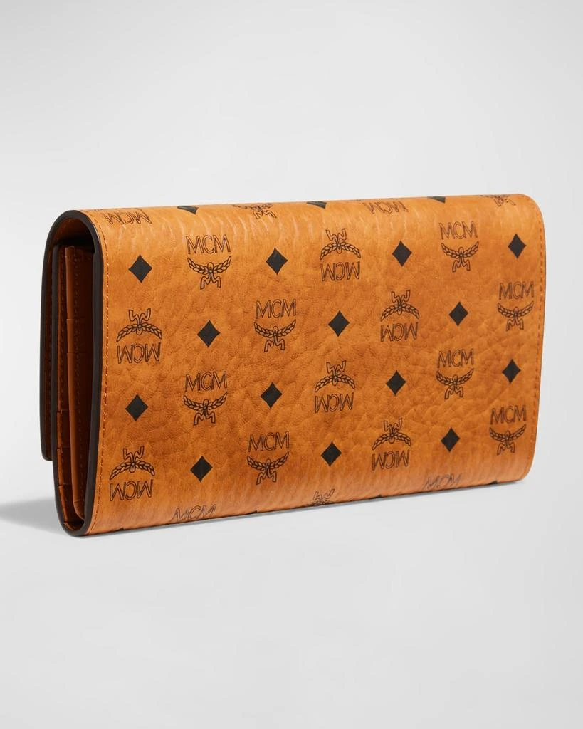 MCM Color Visetos Large Tri-Fold Wallet 4