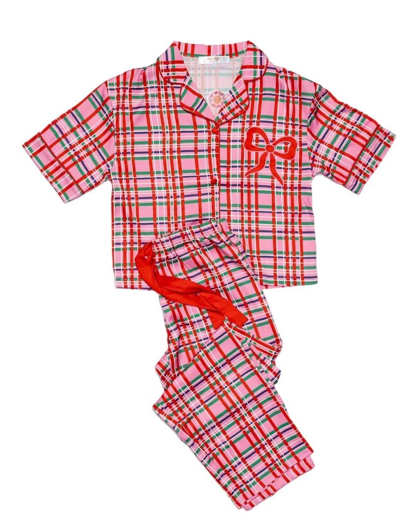 Sunshine Society Sunshine Society - Silky Merry Magic Short Sleeve Pant Set 3