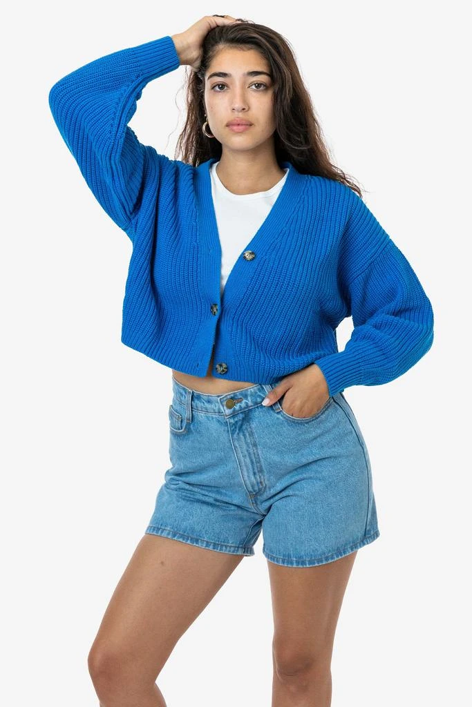 Los Angeles Apparel FM35GD - Fisherman Cropped Cardigan 7