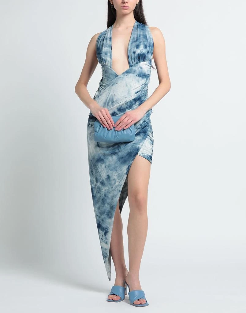 alexandre vauthier blue dress ALEXANDRE VAUTHIER 2021 blue black crystal bustier high slit strapless –  JHROP