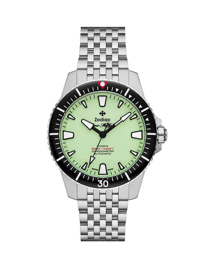 ZODIAC Pro-Diver Automatic Stainless Steel Watch, 42mm