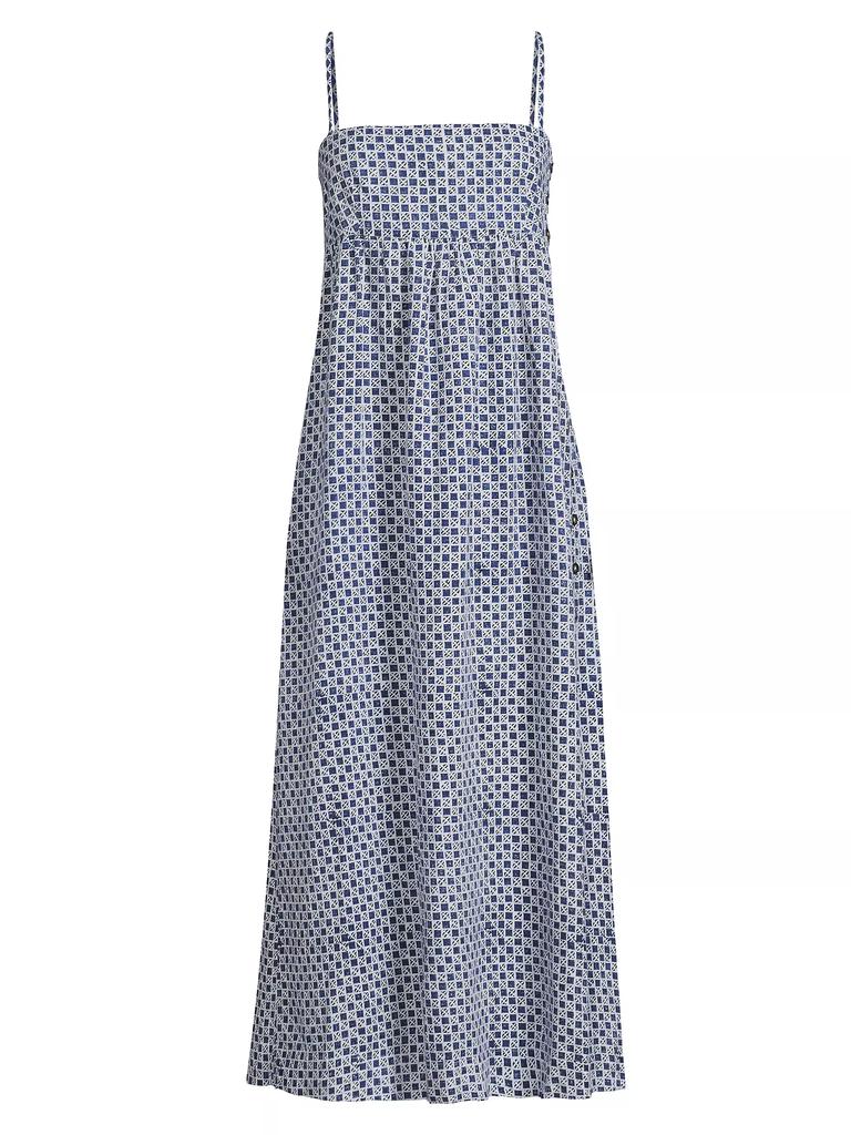 Ciao Lucia Rafael Cotton-Linen Midi-Dress