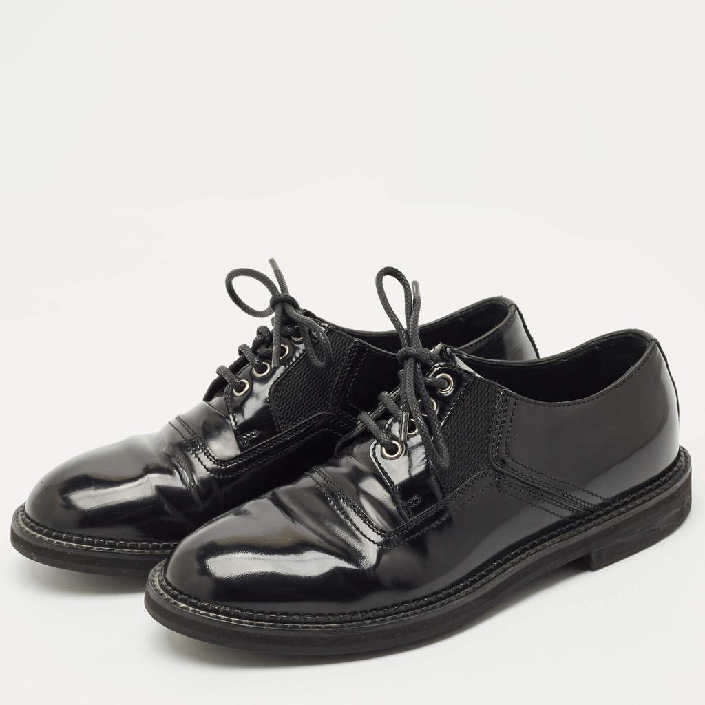 Dolce 
Gabbana Dolce 
Gabbana Black Leather and Mesh Derby Size 40.5