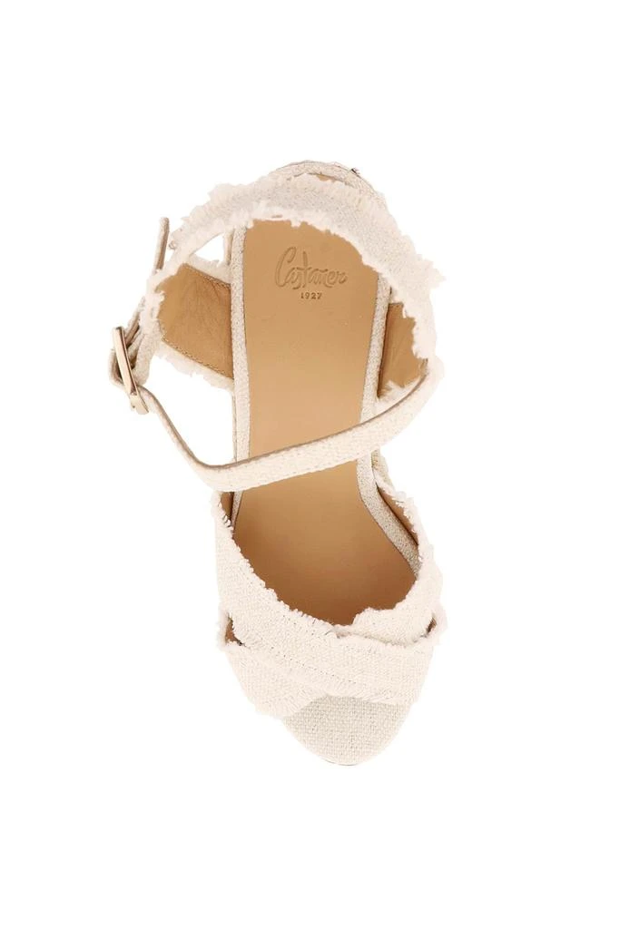 CASTAÑER lurex bromelia wedge sandals 2