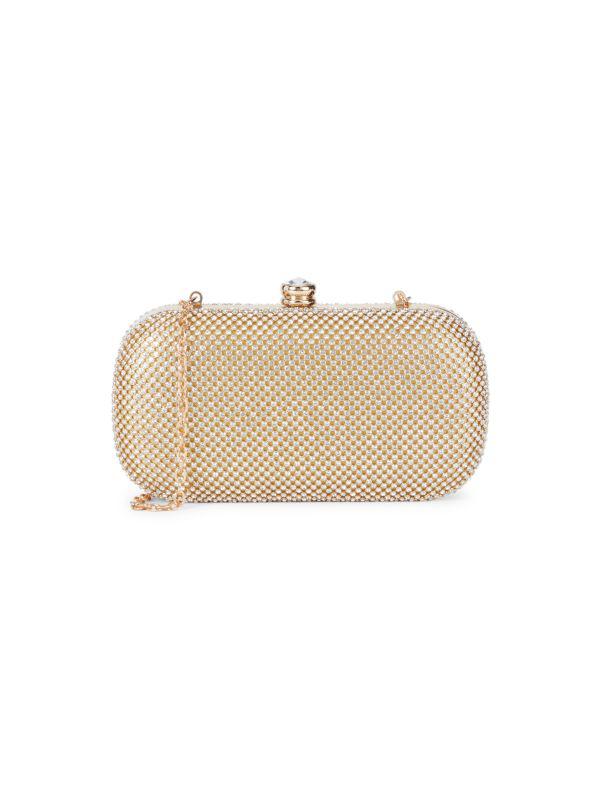 La Regale Crystal Mesh Clutch