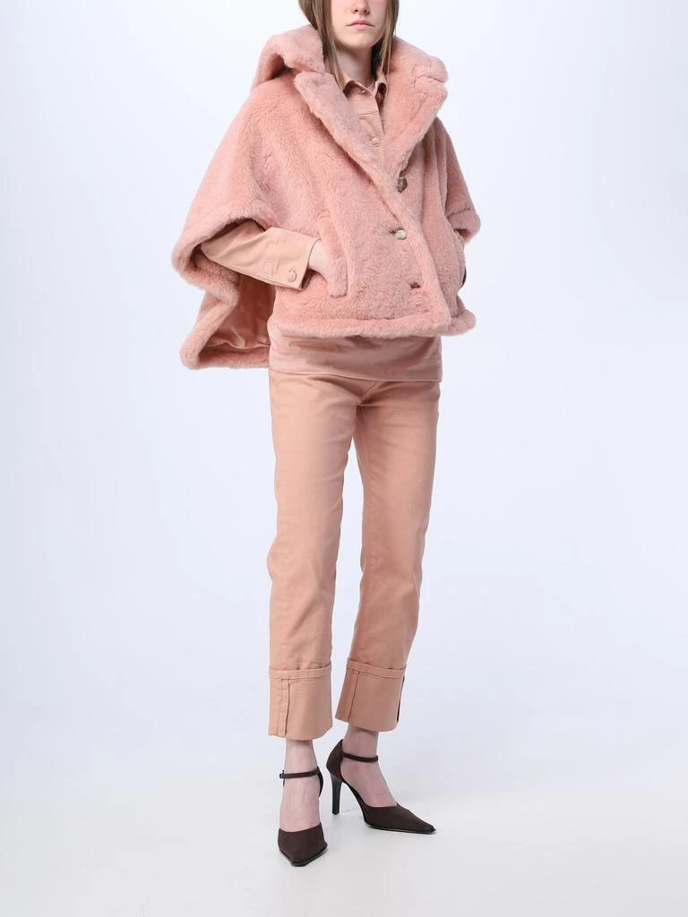 MAX MARA Max Mara cape in camel and wool teddy 2