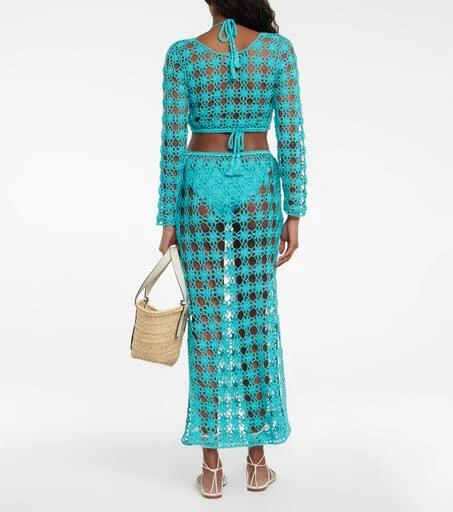 ANNA KOSTUROVA Bella cotton crochet crop top 3