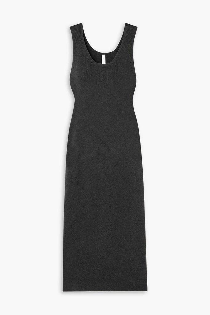 LAUREN MANOOGIAN Ribbed stretch-Pima cotton midi dress 1