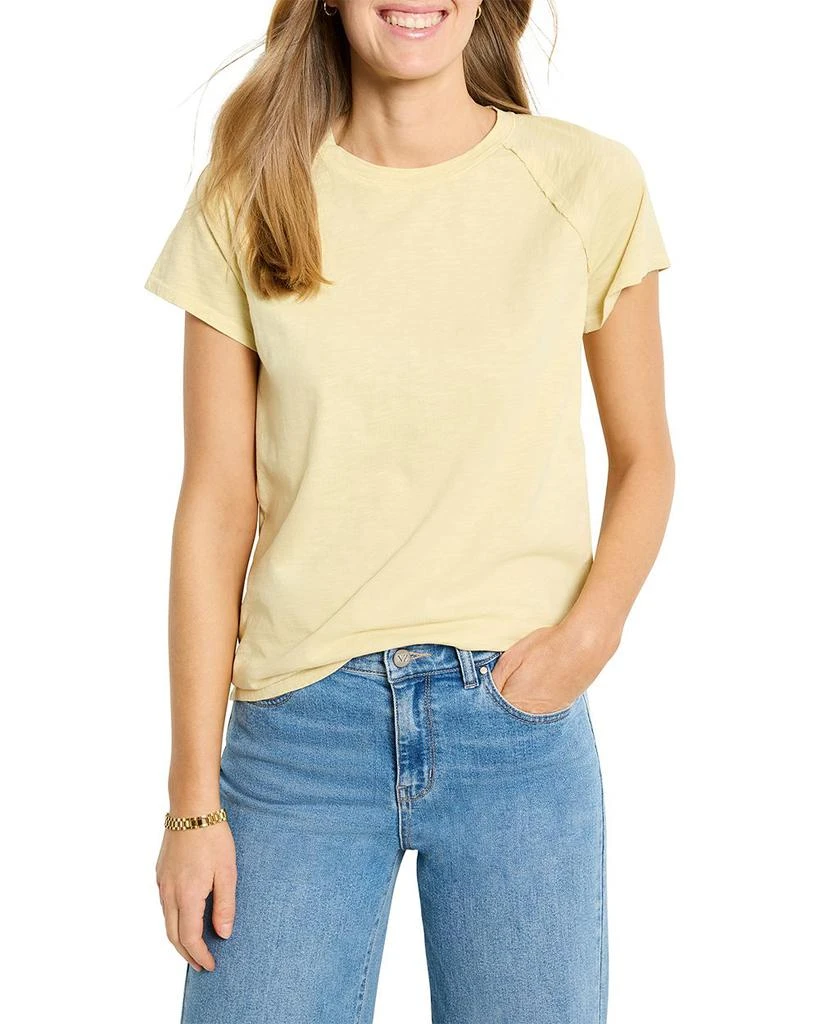 NZT BY NIC+ZOE Crewneck Slub Tee 1