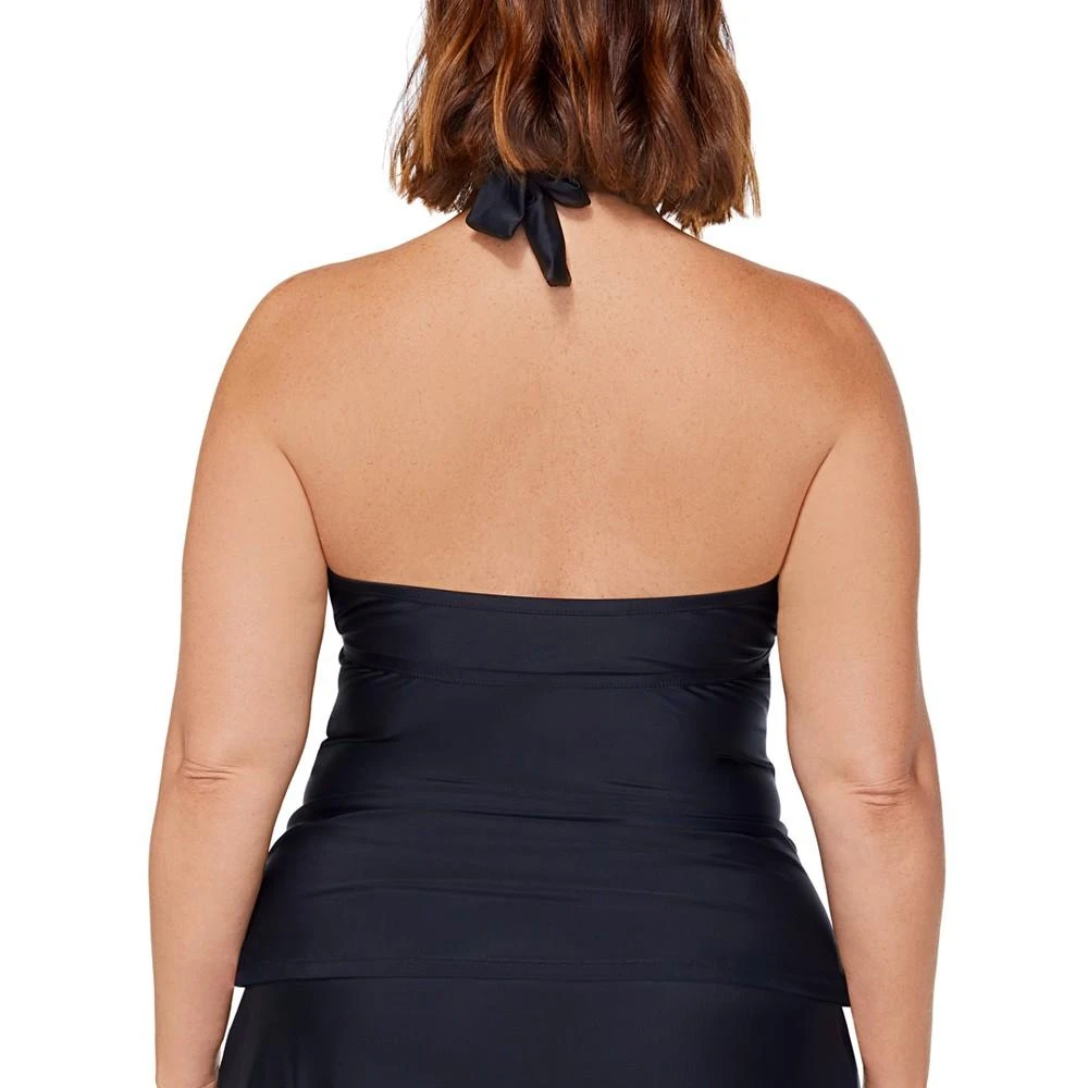 Island Escape Plus Size Halter Tankini Top, Created for Macy's 2