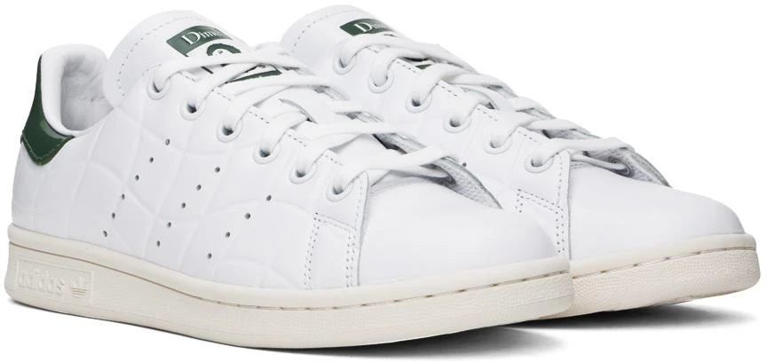 Dime White & Khaki adidas Originals Edition Stan Smith Sneakers 4