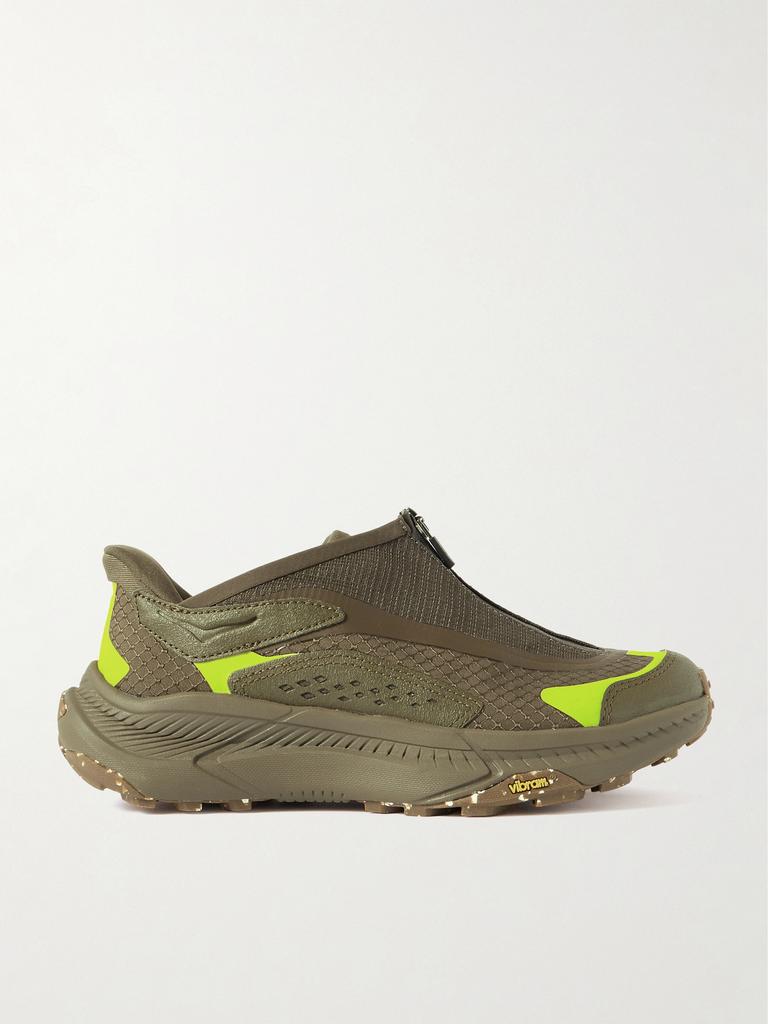 Hoka One One Project Transport 橡胶边饰格子布网眼运动鞋  - US6