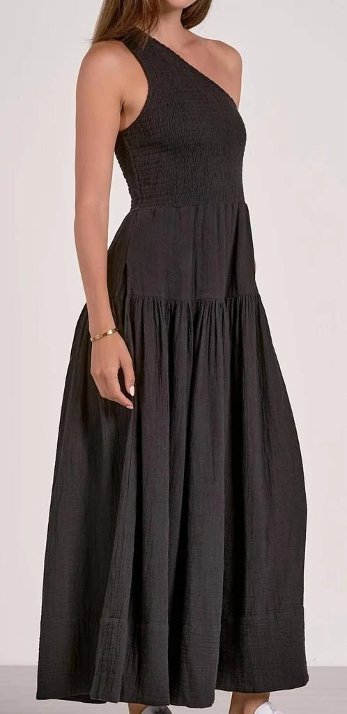 Elan One Shoulder Strap Maxi In Black - Dresses & Skirts - BeyondStyle