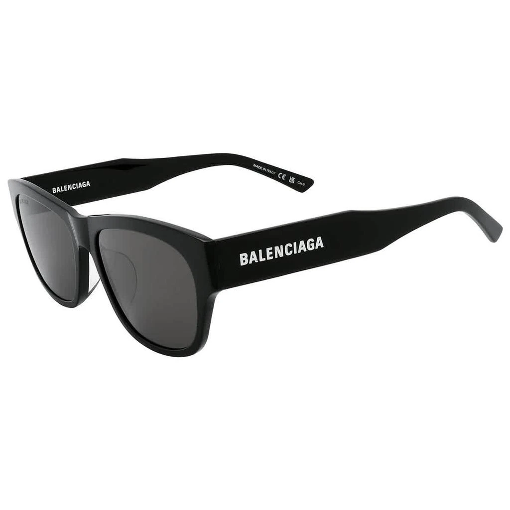 Balenciaga Grey Oval Men's Sunglasses BB0164S 001 57 3