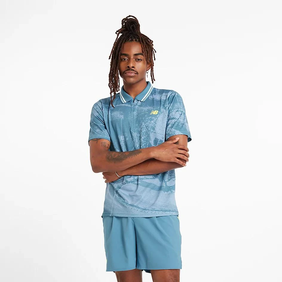 New Balance Men's Printed Tournament Polo 8
