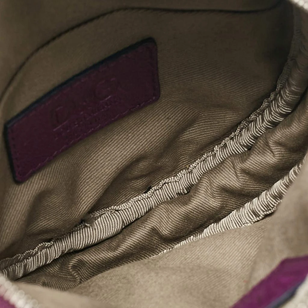 Dolce & Gabbana Dolce & Gabbana Purple Leather Ariette Round Crossbody Bag 9