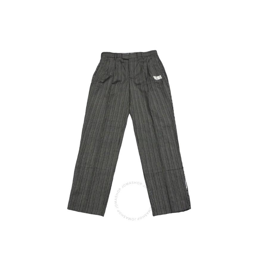 VTMNTS Men's Striped Pattern Barcode Tailored Pants