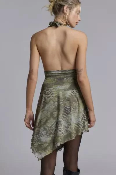 Urban Outfitters UO Jessa Mesh Halter Mini Dress 5