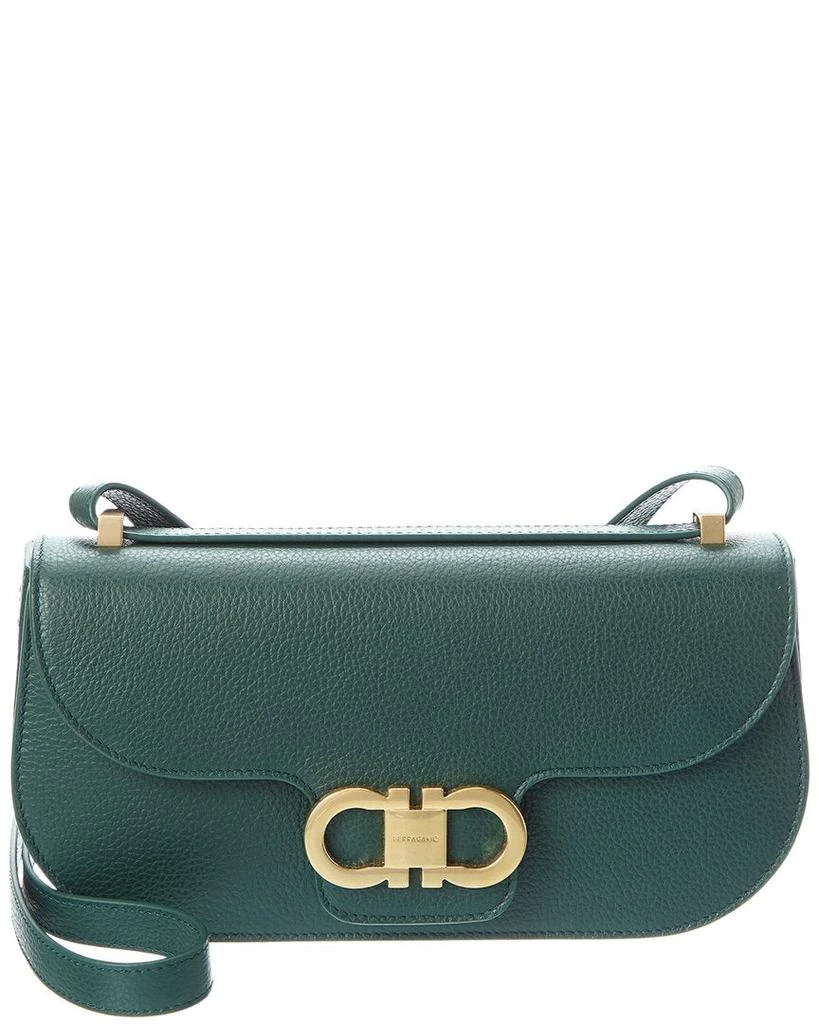 Salvatore Ferragamo Ferragamo Gancini Double Leather Shoulder Bag 1