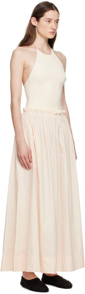 Esse Studios Off-White Halter Maxi Dress