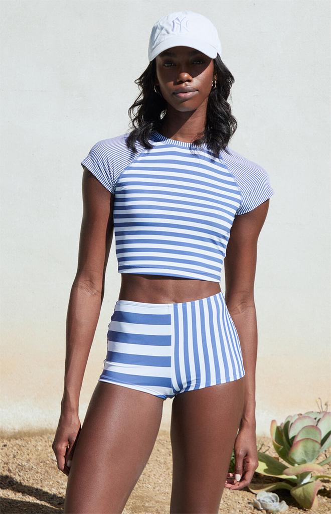 Roxy Stripe Out Cropped Rashguard