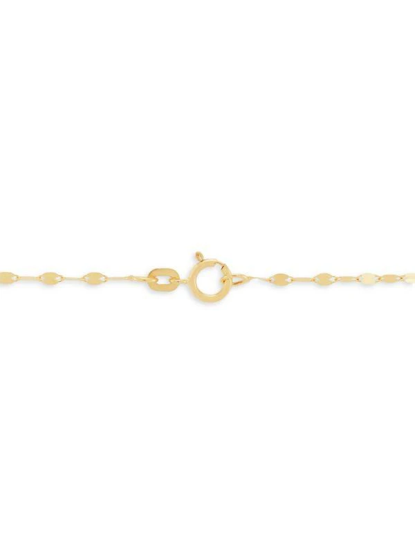 Saks Fifth Avenue 14K Yellow Gold & Round Disks Station Chain Necklace 2