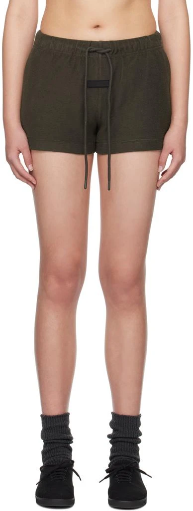Essentials Gray Drawstring Shorts 1