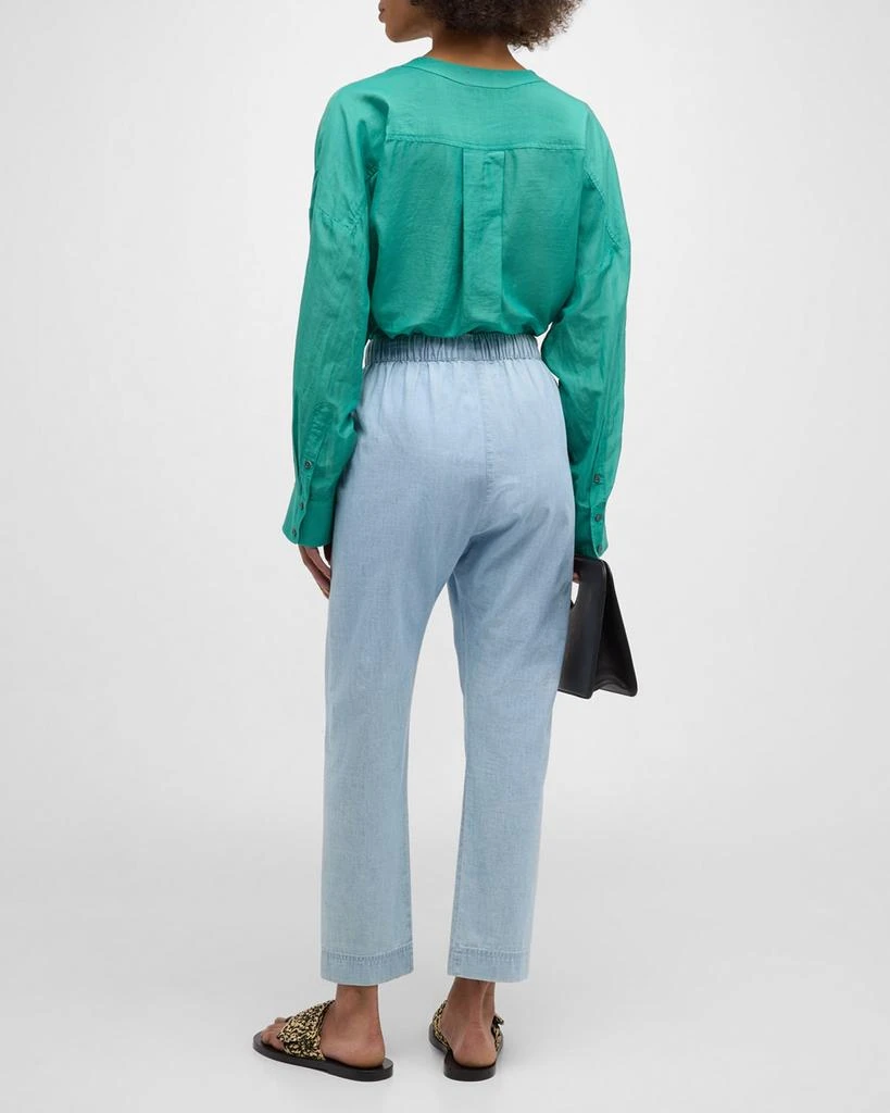 XIRENA Draper Cropped Cotton Denim Pants 4