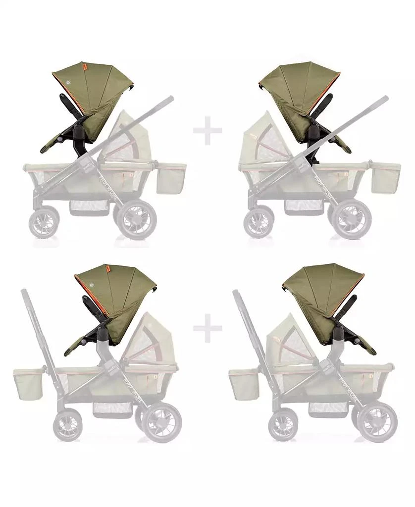 Evenflo Baby Pivot Stroller Wagon Second Seat 5